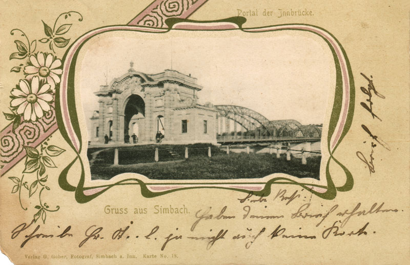 Die Innbrücke um 1900