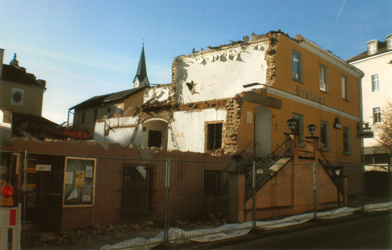 Abriss des Grainer-Bräu