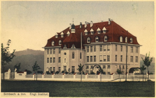 Ansicht der Höheren Töchterschule Institut Marienhöhe kurz nach ihrer Erbauung 1909