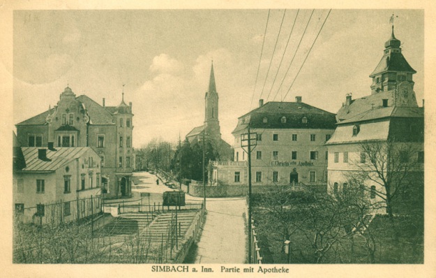 An der Kreuzung von Bach-, Inn- und Dultstraße, um 1916