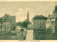 An der Kreuzung von Bach-, Inn- und Dultstraße, um 1916