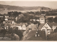 Ansicht vom Kirchturm aus Richtung Erlach und Schellenberg, um 1925