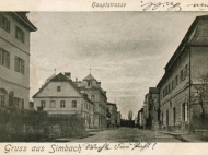 Gemeindehaus und Rentamt in der Hauptstraße, um 1900