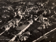 Simbach aus der Luft, in den 1930er Jahren
