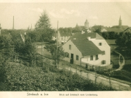 Blick auf die Lindenstraße vom Lindenberg aus, um 1915